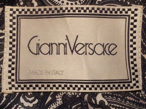 vintage gianni versace tag|vintage Gianni Versace label.